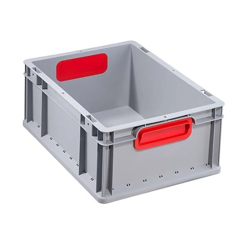 Bac Gerbable Norme Europe 417 EuroBox gris rouge Allit