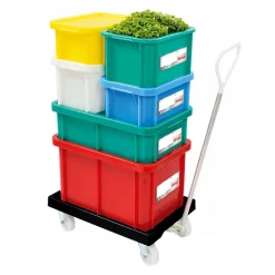 Bac HACCP 12 L rectangulaire + couvercle - bleu