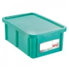 Bac HACCP 35 L rectangulaire + couvercle - vert