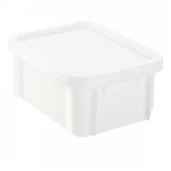 Bac HACCP 12 L rectangulaire + couvercle - blanc
