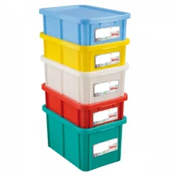 Bac HACCP 35 L rectangulaire + couvercle - blanc