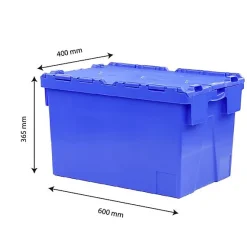 Bac Navette 600x400 65 L éco avec couvercle intégré