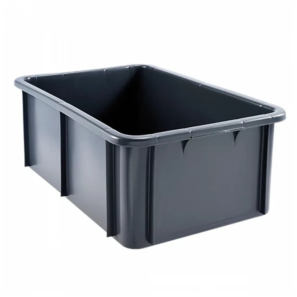 Bac Plastique Alimentaire 600x400x217 35 L gris