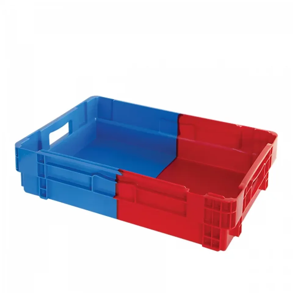 Bac plein empilable emboîtable 600x400 25 L bleu rouge