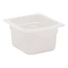 Bac Polypropylène GN 1/6 - 2 Profondeurs - Cambro - Blanc - l17.6- L0.1- P15- h16.2