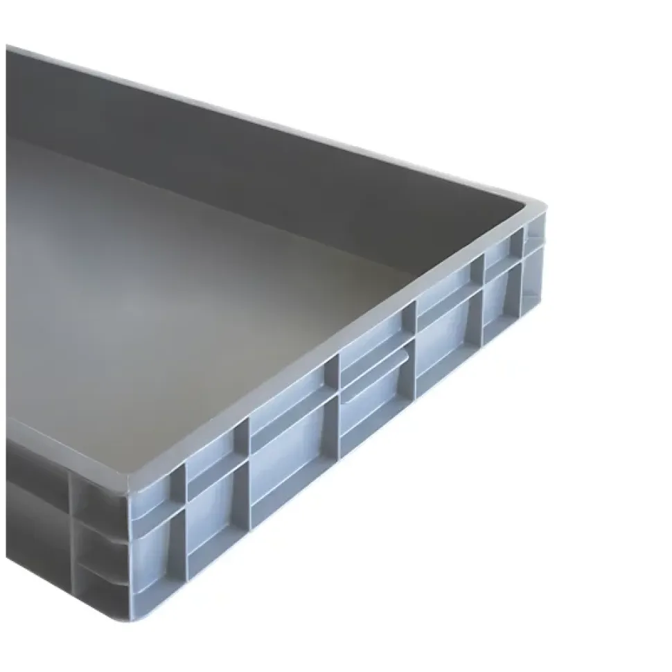 Bac renforcé empilable 800 x 600 x 130 mm - 45 L - gris