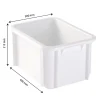 Bac renforcé rectangulaire 400x300x215 15 L blanc