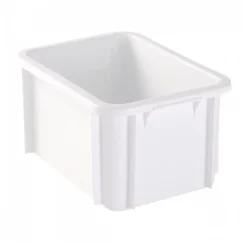 Bac renforcé rectangulaire 400x300x215 15 L blanc