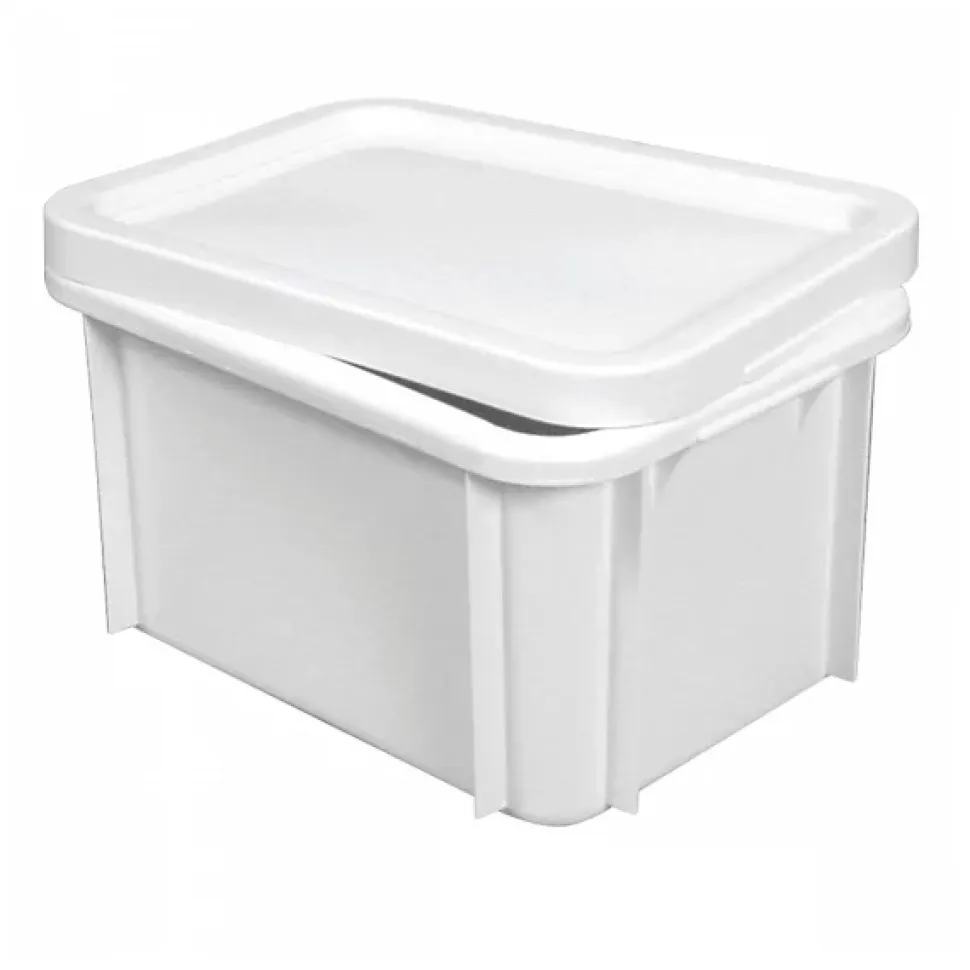 Bac renforcé rectangulaire 400x300x215 15 L blanc