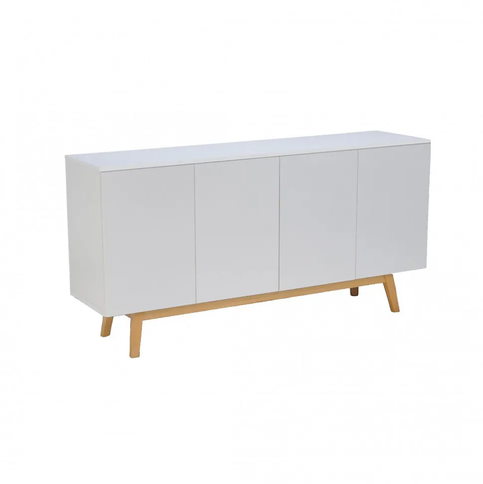 Bahut HOME 4 portes 2 tiroirs / Blanc