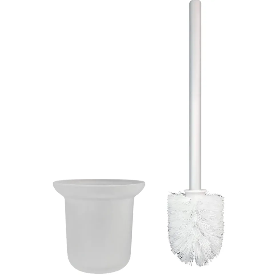 Balneo Armoire encastrée pour brosse WC gauche verre blanc 68,2cm