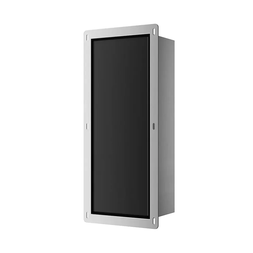Balneo Armoire encastrée pour brosse WC gauche verre noir