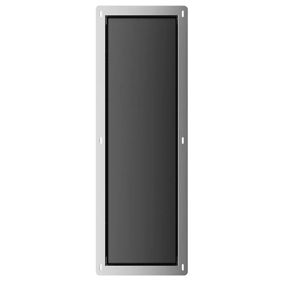 Balneo Armoire encastrée pour brosse WC gauche verre noir 68,2 cm