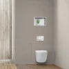 Balneo Armoire encastrée sous carrelage pour brosse WC gauche 68,2cm
