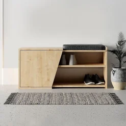 Banc à chaussures 1 porte L104 cm - Fiona