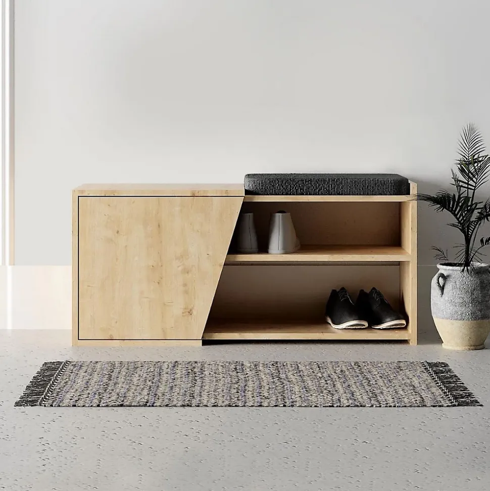 Banc à chaussures 1 porte L104 cm - Fiona