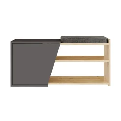 Banc à chaussures 1 porte L104 cm - Fiona