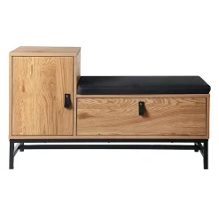 Banc à Chaussures avec 2 Rangement L100 cm - JILL
