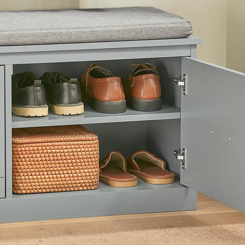 Banc à chaussures avec assise, espace de rangement, FSR131-HG, SoBuy
