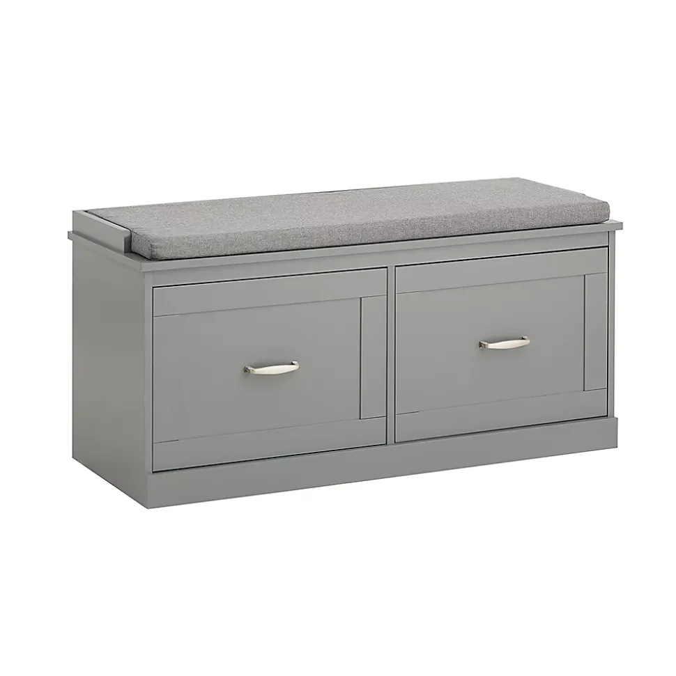 Banc à chaussures avec assise, espace de rangement, FSR131-HG, SoBuy