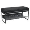 Banc à chaussures Lillehammer 90 x 37 x 42 cm noir en.casa