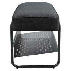 Banc à chaussures Lillehammer 90 x 37 x 42 cm noir en.casa