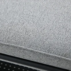 Banc à chaussures Lillehammer 90 x 37 x 42 cm gris en.casa