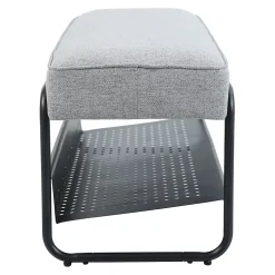 Banc à chaussures Lillehammer 90 x 37 x 42 cm gris en.casa