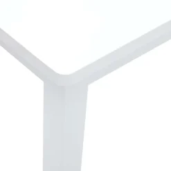 Banc 110 cm blanc bois massif caoutchouc vidaXL