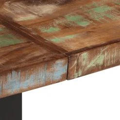 Banc 160 cm bois de récupération massif et acier vidaXL