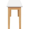 Banc 110 cm bois massif caoutchouc vidaXL