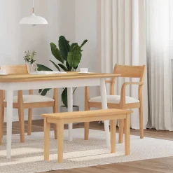 Banc 90 cm bois massif caoutchouc vidaXL