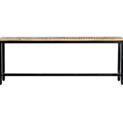 Banc à dîner 120 cm Bois de manguier massif brut vidaXL