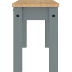 Banc à manger Panama gris 105x30x45 cm bois massif de pin vidaXL