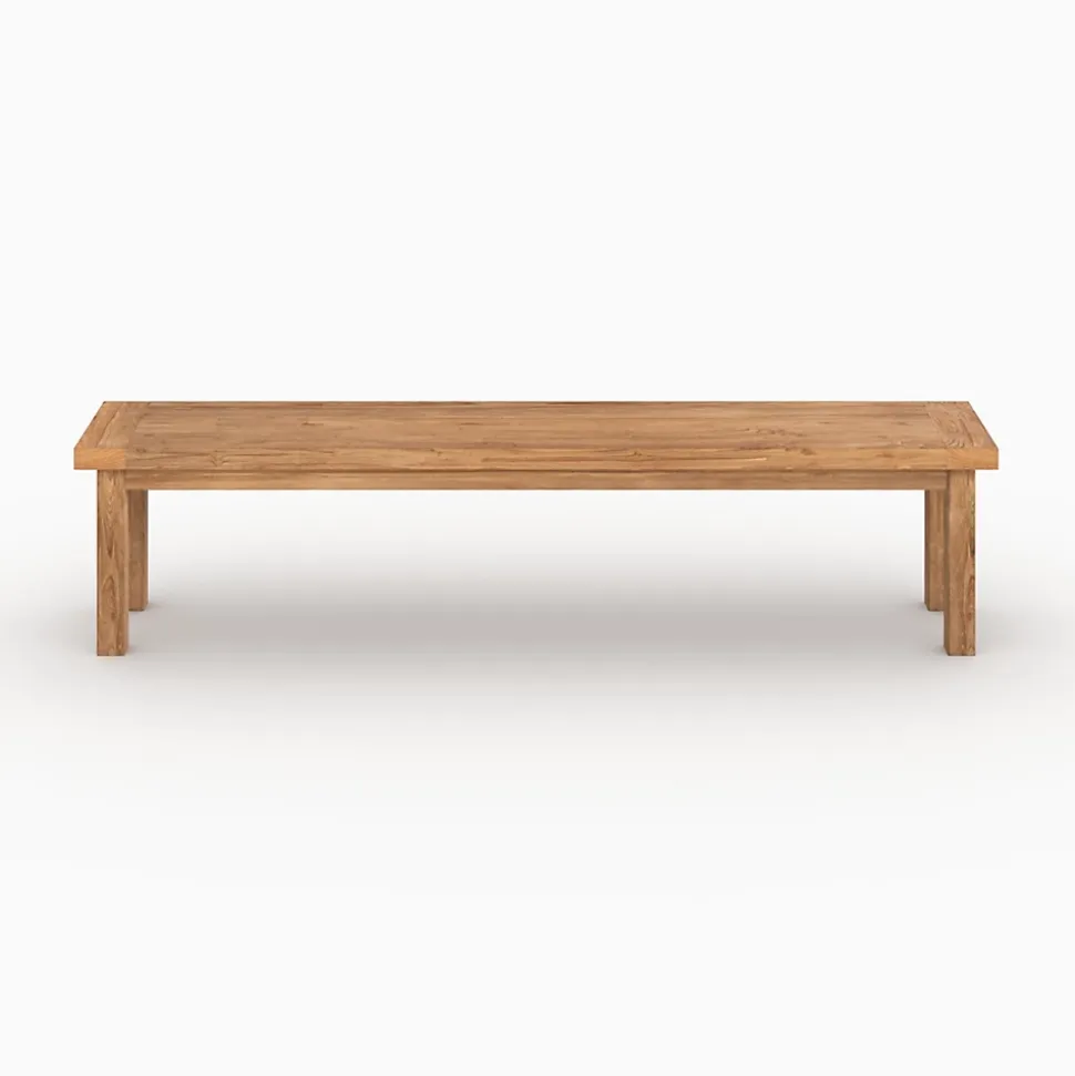 Banc 3 places en bois de teck recyclé 200 cm - Mémo