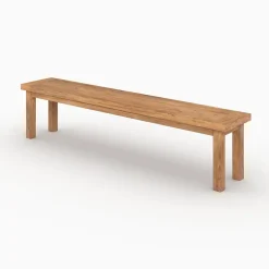 Banc 3 places en bois de teck recyclé 200 cm - Mémo
