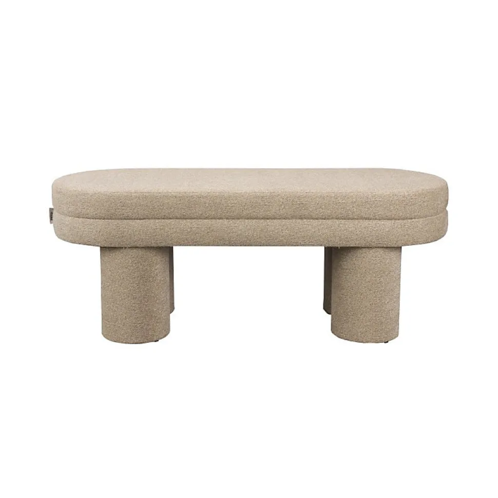 Banc, Banc en tissu bouclé Fern, Dutchbone