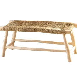 Banc bois naturel Japandi (40x100 cm - Naturel)