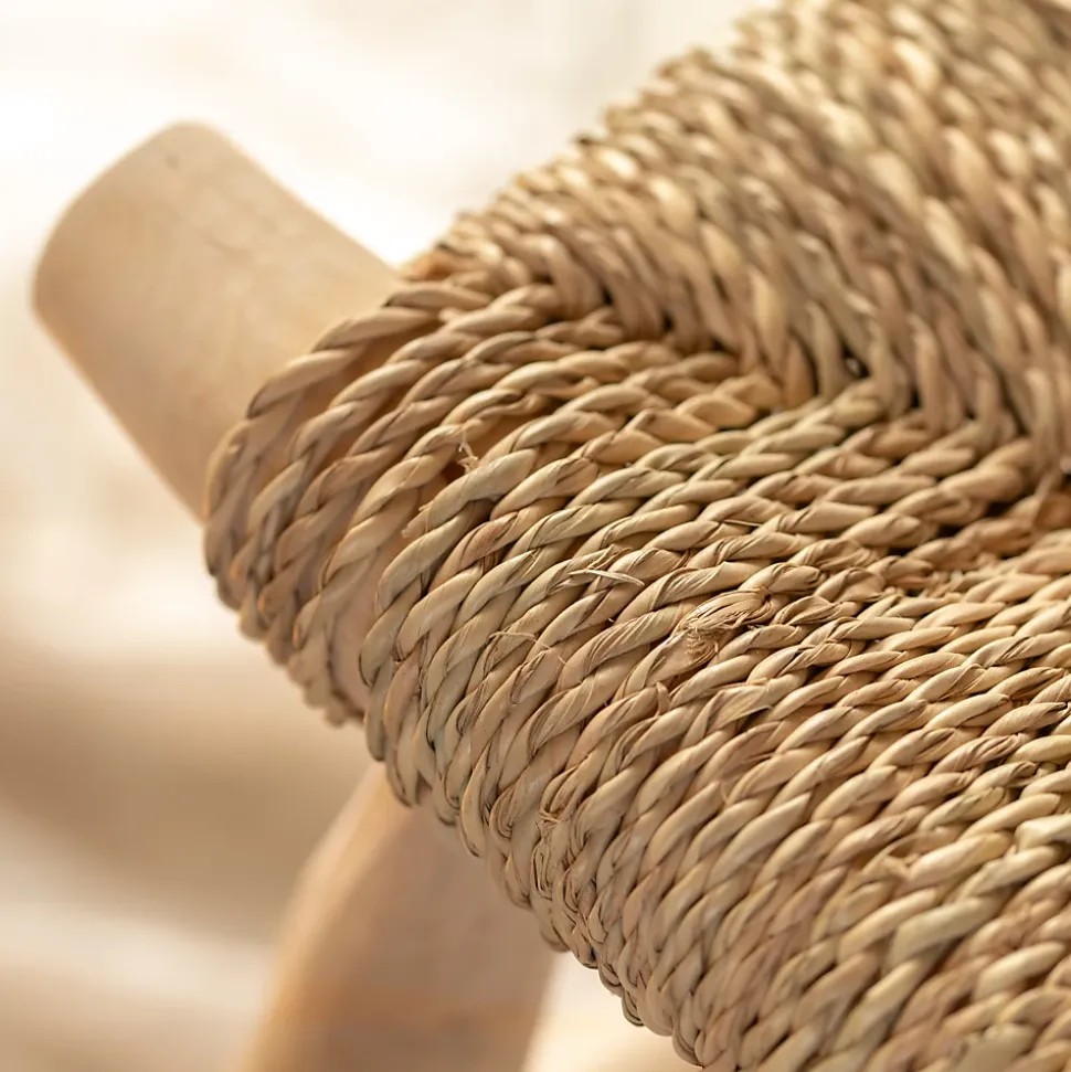 Banc bois naturel Japandi (40x60 cm - Naturel)