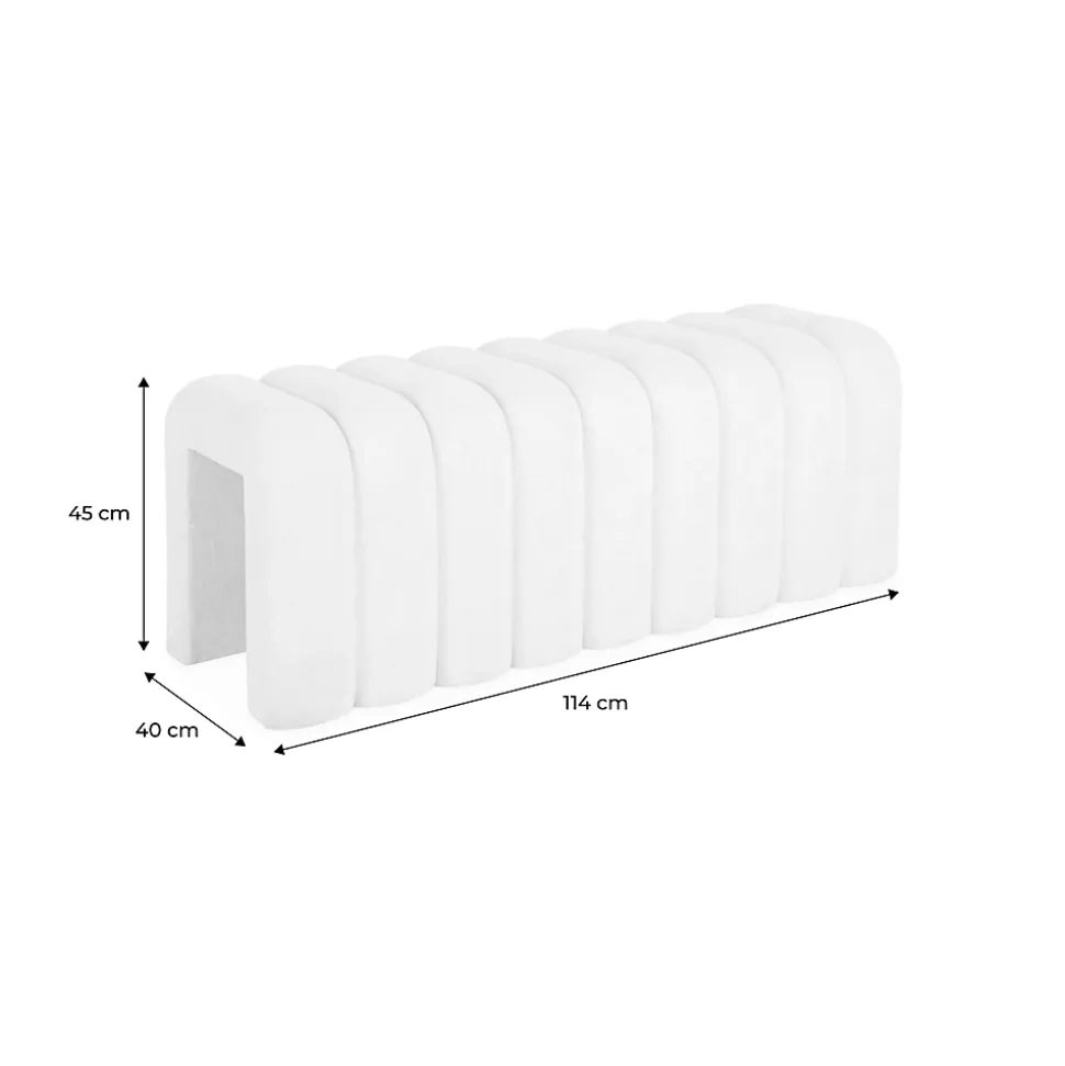 Banc. bout de lit vert contemporain en tissu