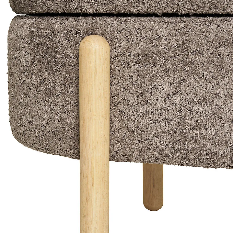 Banc Branca avec Rangement Élégant en Bois Marron et Naturel - HN1237