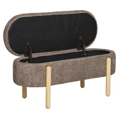 Banc Branca avec Rangement Élégant en Bois Marron et Naturel - HN1237