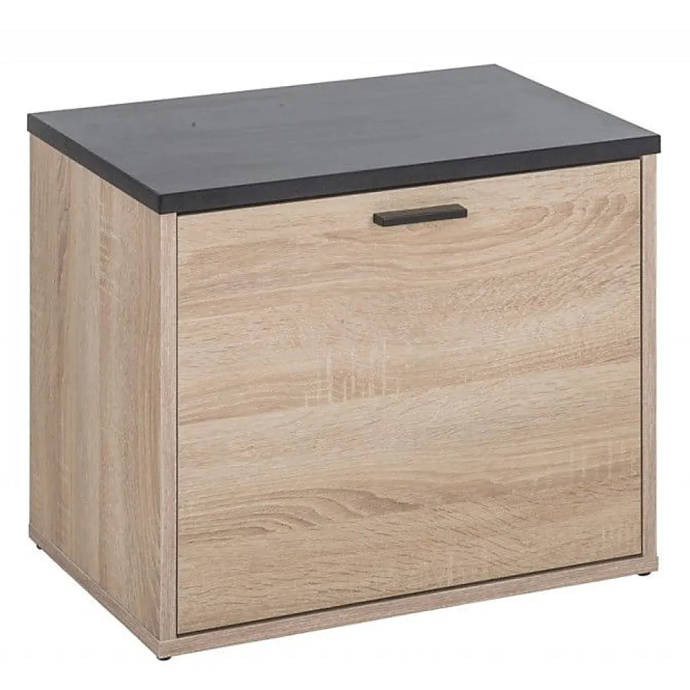 Banc Coffre Chaussures Chêne Naturel Beaux Meubles 9 paires