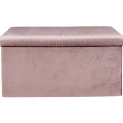 Banc coffre de rangement velours côtelé Giullia