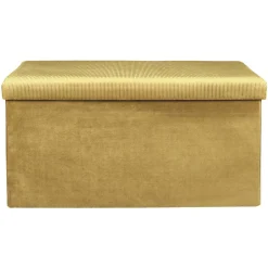 Banc coffre de rangement velours côtelé Giullia
