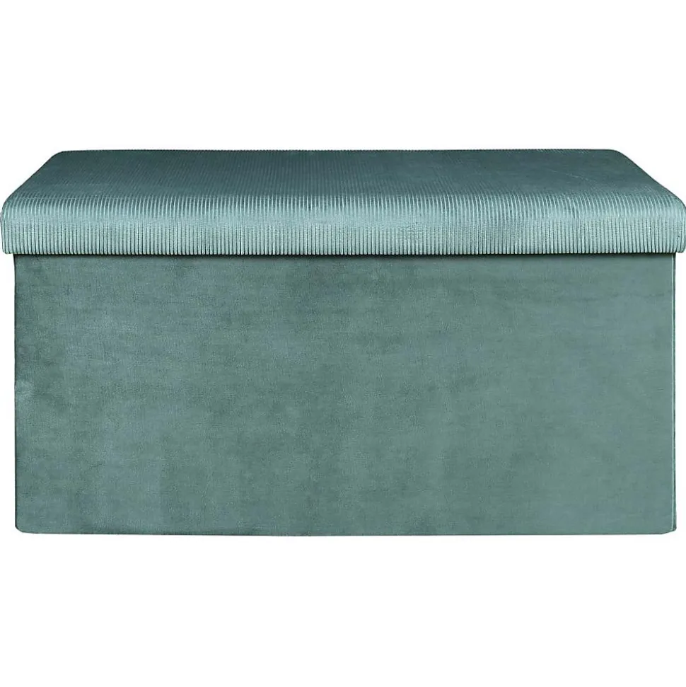 Banc coffre de rangement velours côtelé Giullia