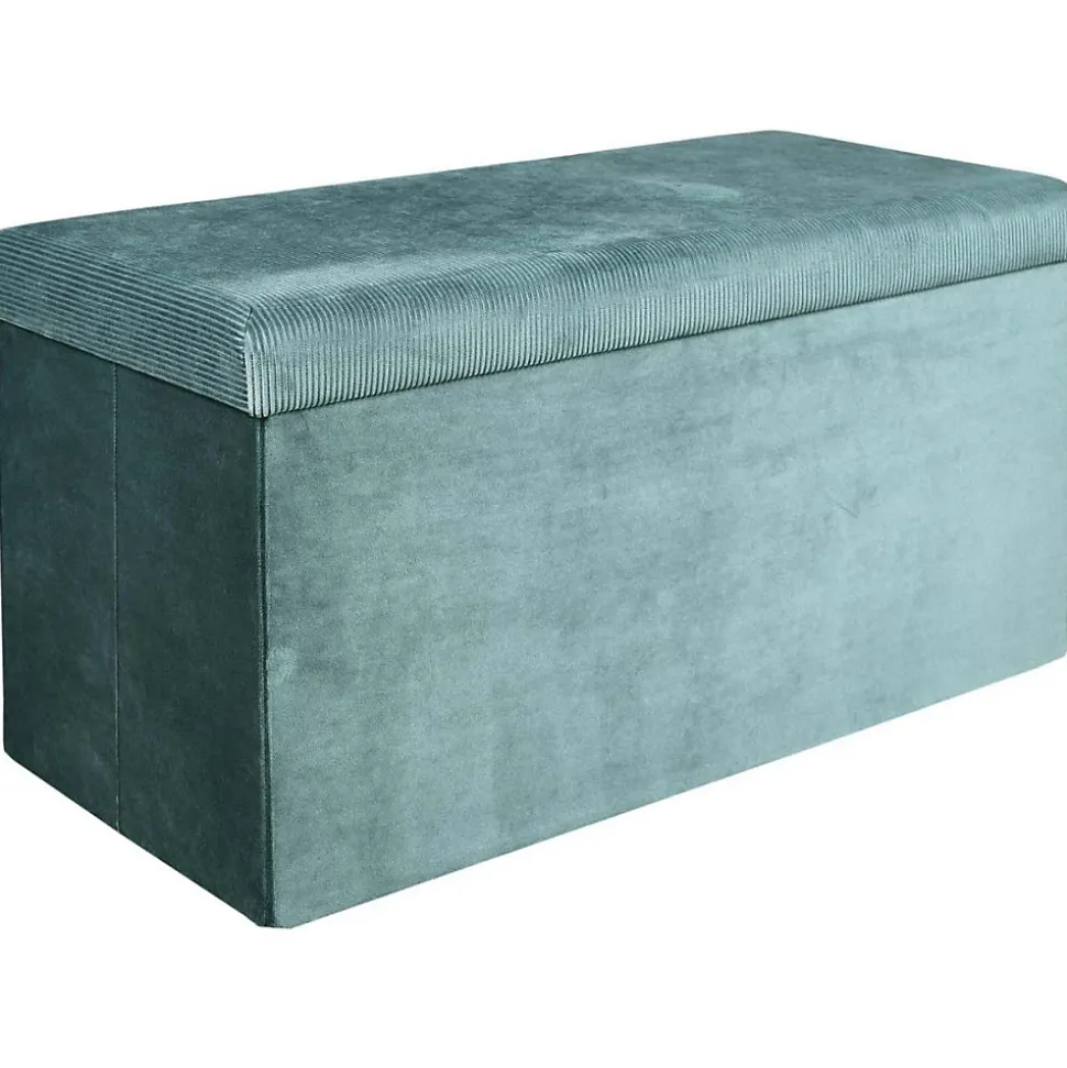 Banc coffre de rangement velours côtelé Giullia
