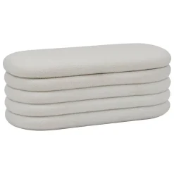 Banc coffre Giulia blanc 110x46cm - Atmosphera