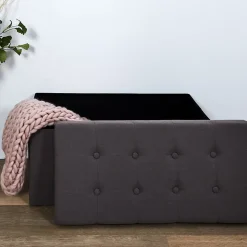 Banc coffre pliable Eleonor 76 x 38 x 38 Type: Banc et banquette