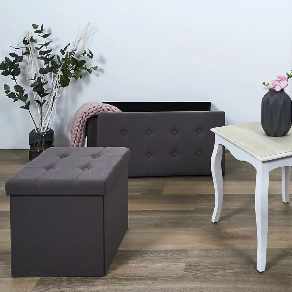 Banc coffre pliable Eleonor 76 x 38 x 38 Type: Banc et banquette